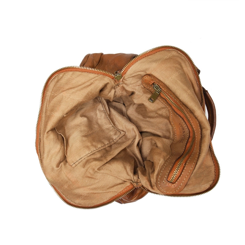Zaino in pelle convertibile borsa spalla