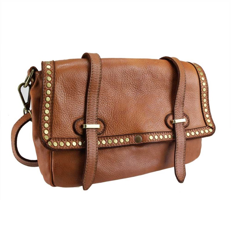 Leather cross body with...