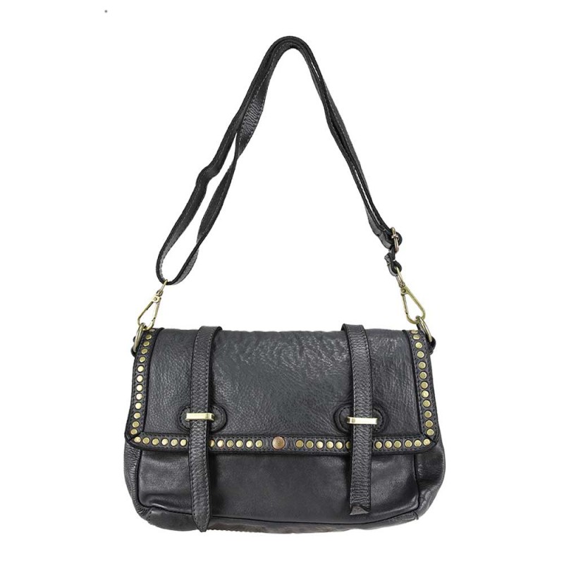 Leather cross body with...