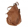Smooth leather backpack with shaded effect