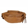 Women's fanny pack in aged effect leather