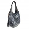 Hand-buffered quilted leather bag