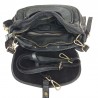 Shoulder bag in vintage leather with removable handle