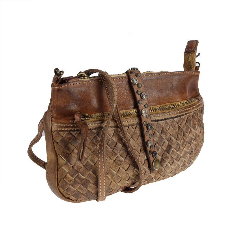 Small woven bag with shoulder strap - AU79