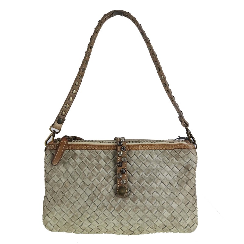 Small woven leather bag...