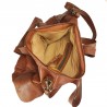 Shoulder bag with external pockets and shoulder strap