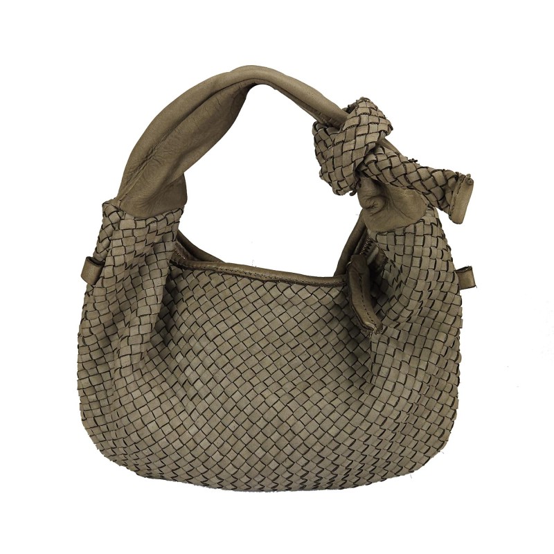 Small handbag in woven...