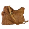 Shaded effect woven shoulder bag