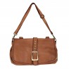 Satchel bag with front buckle