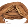 Tasche aus gewebtem Leder mit geflochtenen Griffen