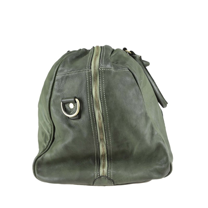 Soft leather travel bag