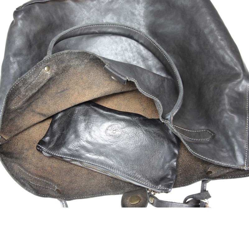 Handtasche aus handpoliertem Leder