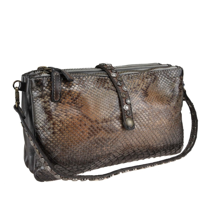 Leather cross-body with 3...