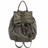 Backpack in hand-buffered leather with shaded color effect