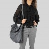Soft document bag with shoulder strap