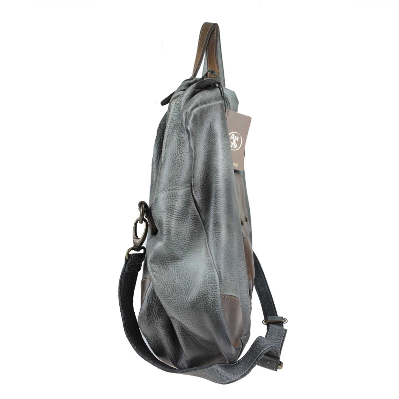 Big bag in soft hand-buffered leather