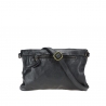 Cross-body in smooth vintage-effect leather