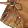 Vintage effect smooth leather handbag