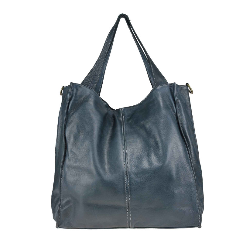 Smooth leather shopping bag...