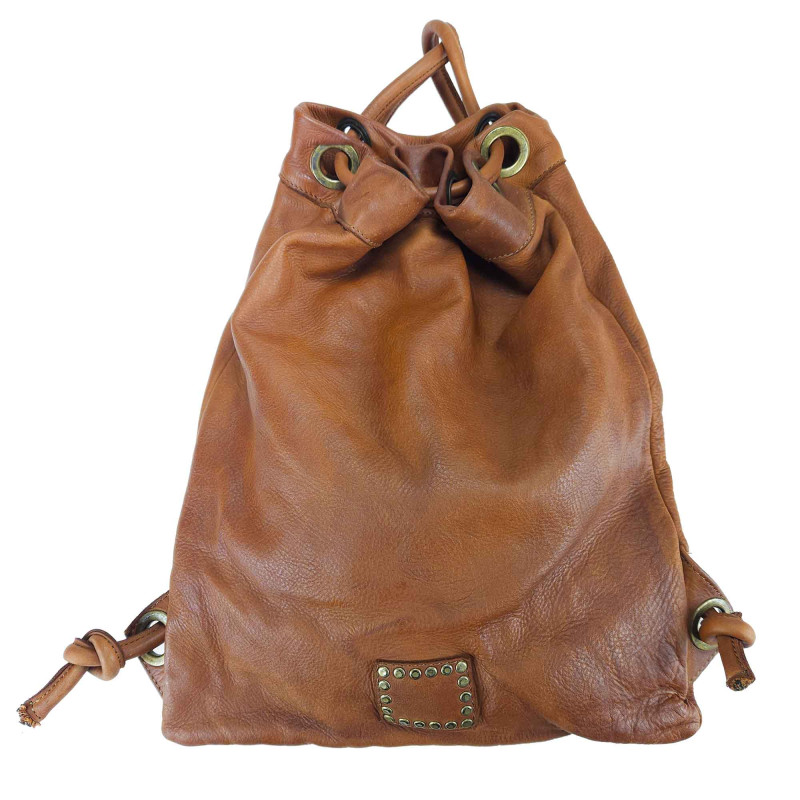 Backpack in soft leather...