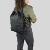 Backpack in soft leather with shaded color effect